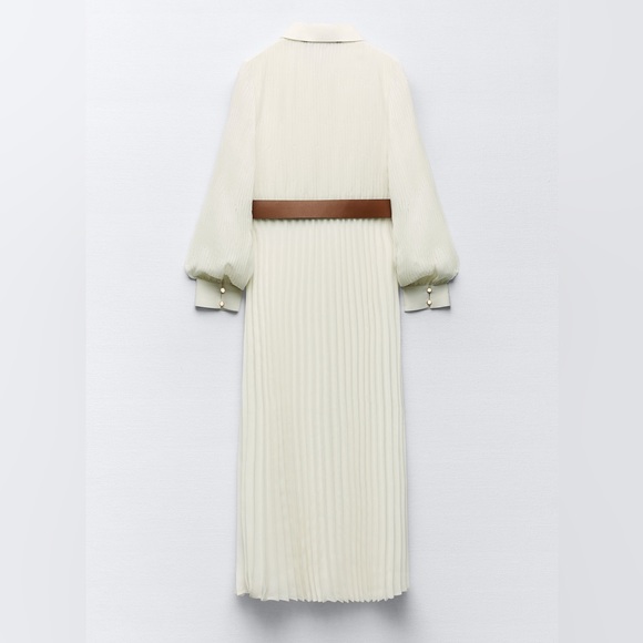 ZARA Pleated Shirtdress - Picture 4 of 12